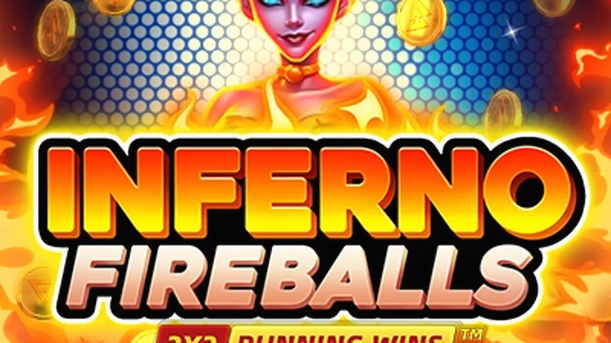 Tampilan visual slot Inferno Fireballs yang membara dengan latar belakang api