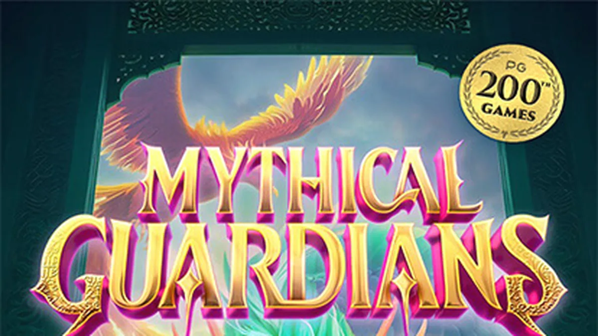 Tampilan visual slot Mythical Guardians dengan tema empat penjaga mitologi Tiongkok
